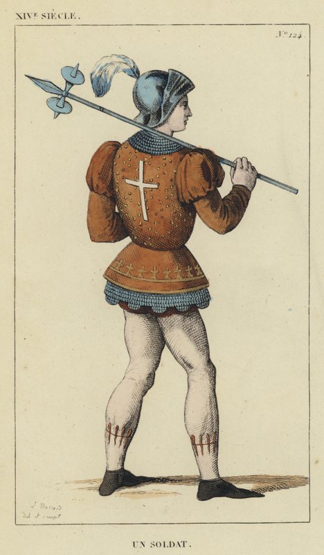 XIV Jahrhundert, Ein Soldat von French School