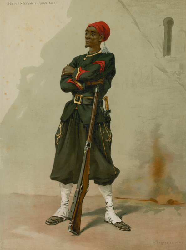 Senegalesischer Zuave, kleine Uniform von French School