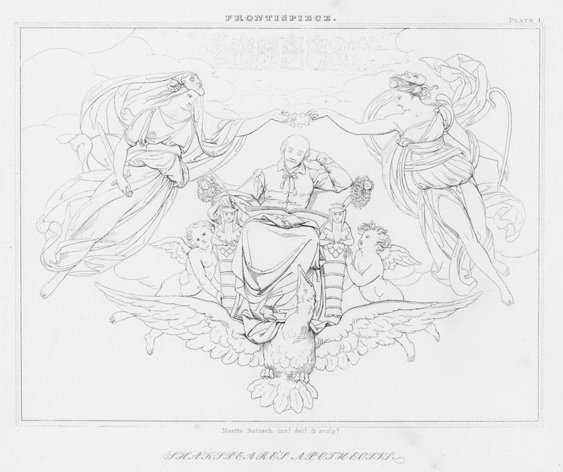 Shakespeares Apotheose (Stich) von Friedrich August Moritz Retzsch