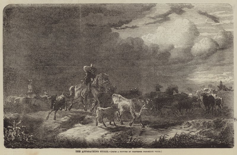 Der herannahende Sturm von Friedrich Johann Voltz