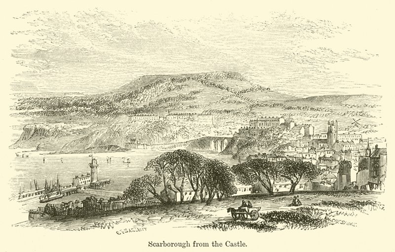 Scarborough vom Schloss von G. F. Sargent