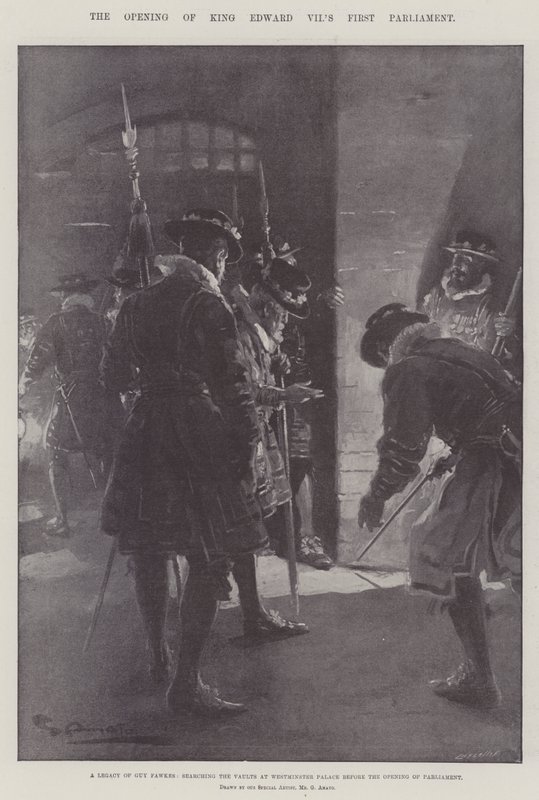Die Eröffnung des ersten Parlaments von König Edward VII. von G.S. Amato