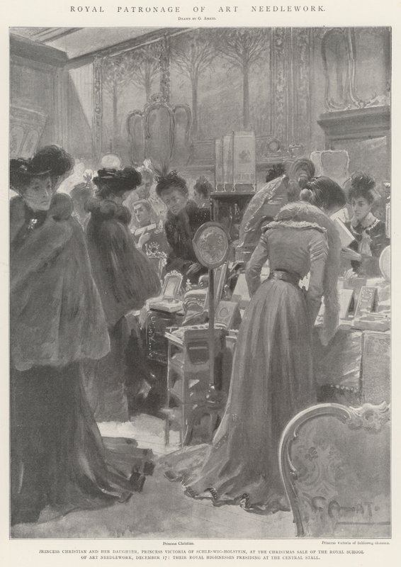 Königliche Schirmherrschaft der Kunststickerei von G.S. Amato