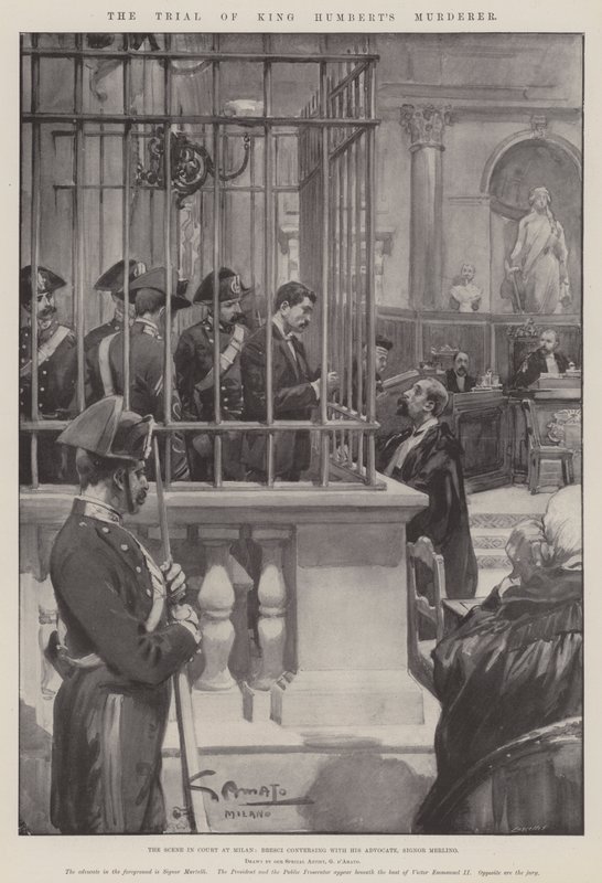 Der Prozess gegen den Mörder von König Humbert von G.S. Amato