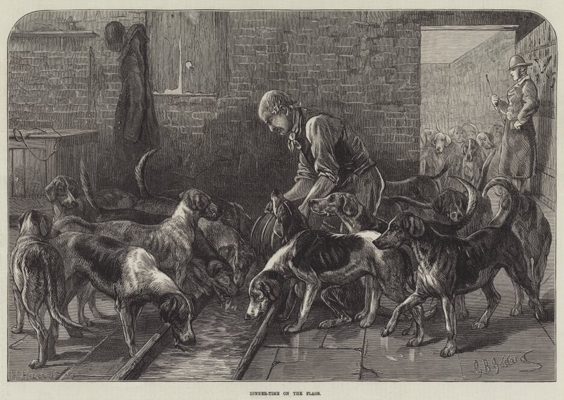 Essenszeit auf den Flaggen von George Bouverie Goddard