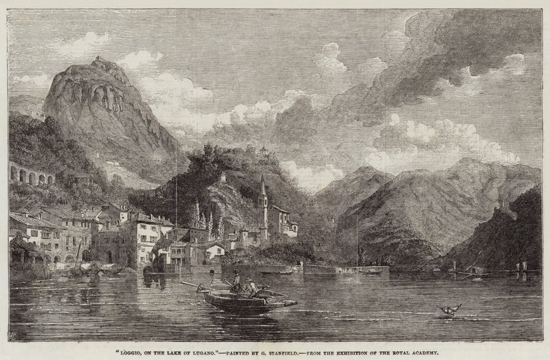 Loggio, am Luganersee von George Clarkson Stanfield