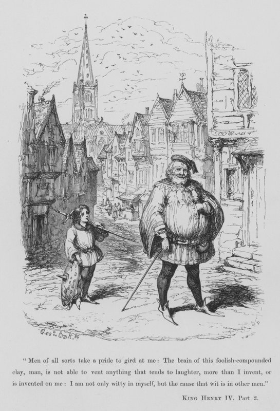Sir John Falstaff von George Cruikshank