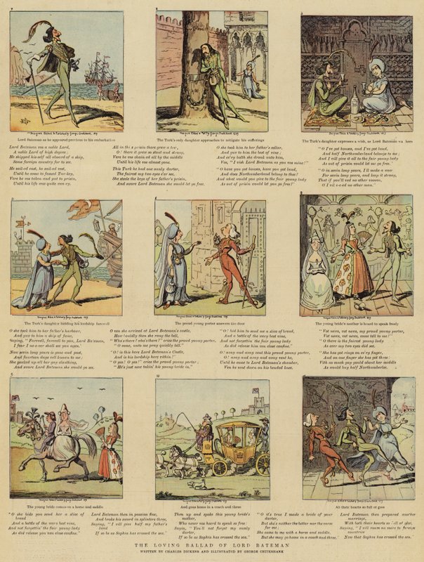Die Liebesballade von Lord Bateman von George Cruikshank