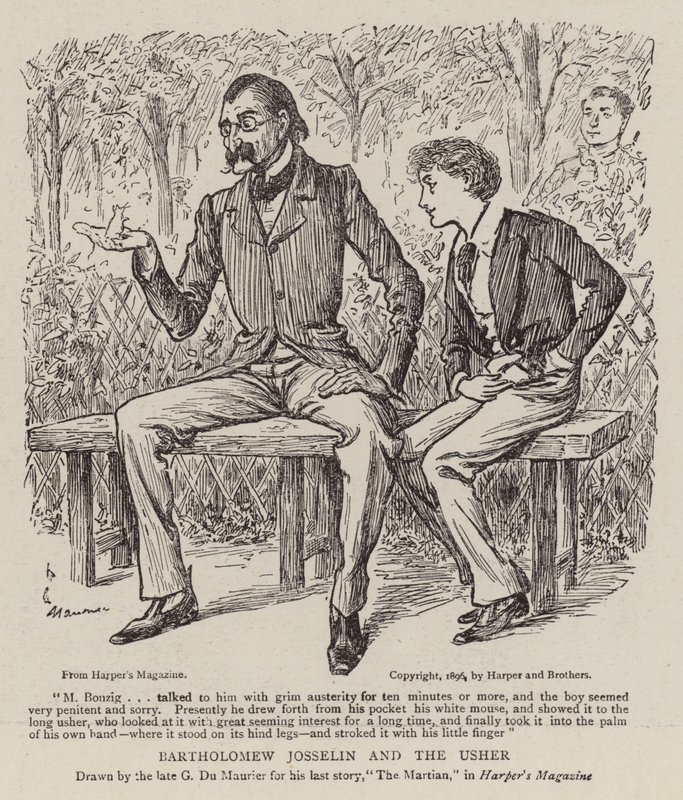 Bartholomew Josselin und der Aufseher von George du Maurier