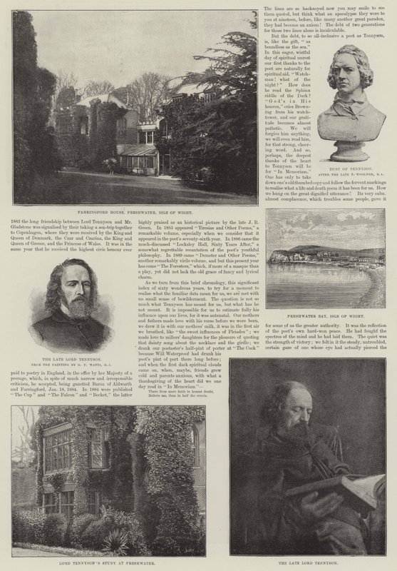 Alfred, Baron Tennyson, Poet Laureate von George Frederick Watts