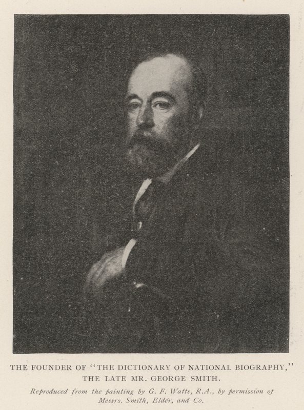 Der Gründer des Dictionary of National Biography, der verstorbene Mr. George Smith von George Frederick Watts