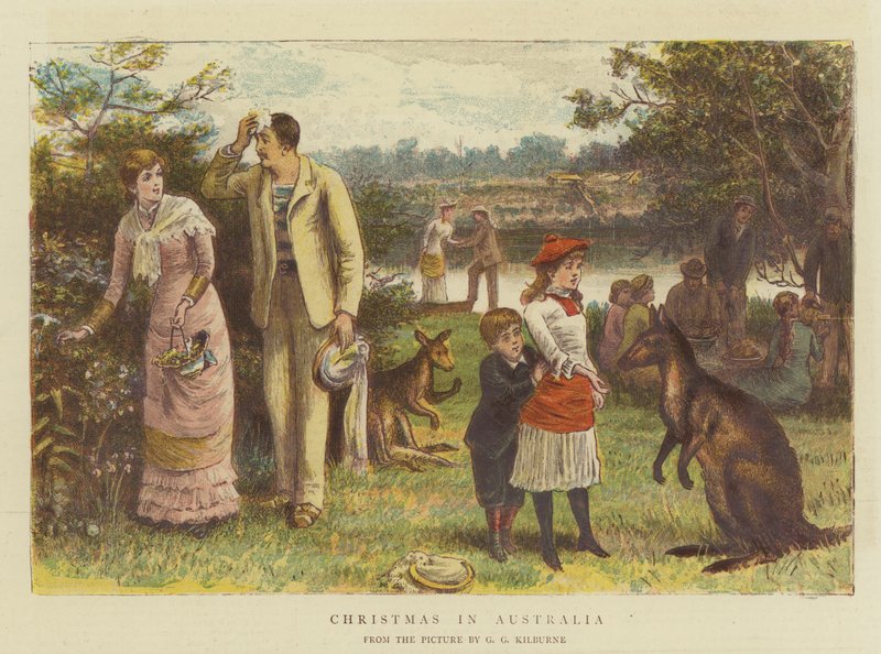 Weihnachten in Australien von George Goodwin Kilburne