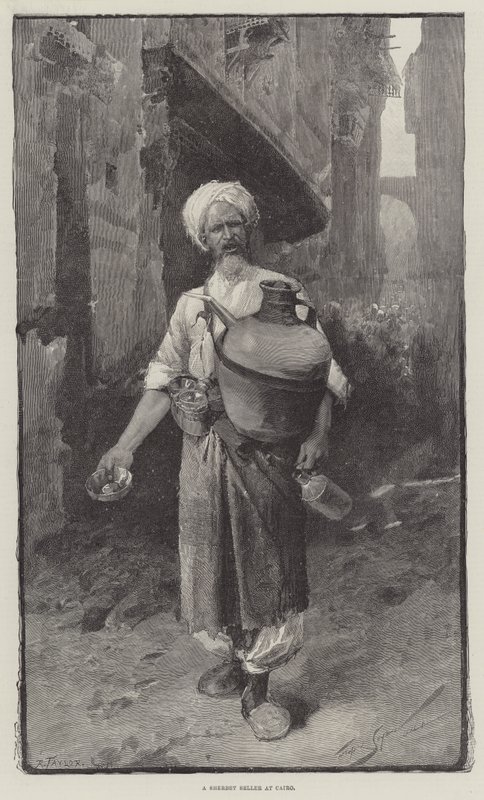 Ein Sorbetverkäufer in Kairo von George L. Seymour