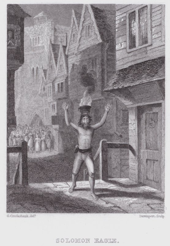Solomon Eagle von George (after) Cruikshank