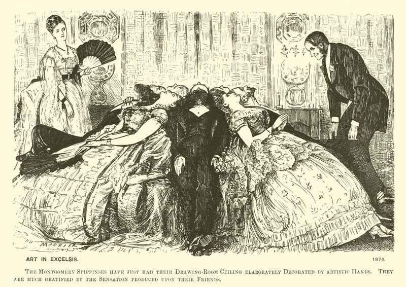 Kunst in excelsis (Gravur) von George (after) Du Maurier