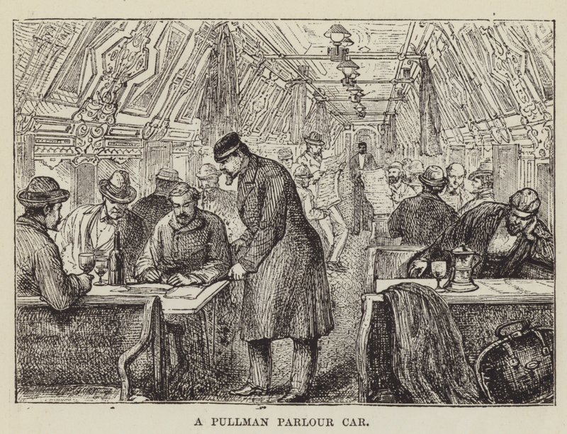 Ein Pullman-Salonwagen von George Augustus Sala