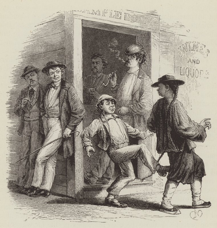 Angriff auf Chinesen in San Francisco von George Augustus Sala
