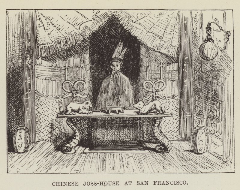 Chinesisches Joss-Haus in San Francisco von George Augustus Sala