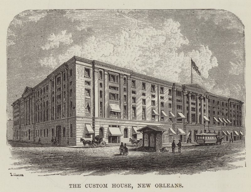Das Zollhaus, New Orleans von George Augustus Sala