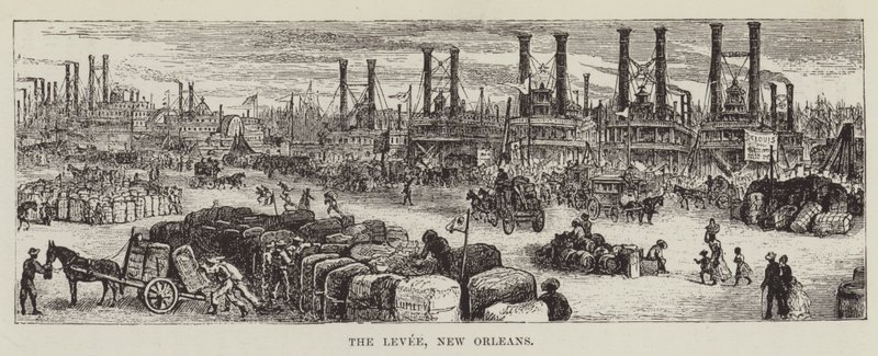 Der Kai, New Orleans von George Augustus Sala