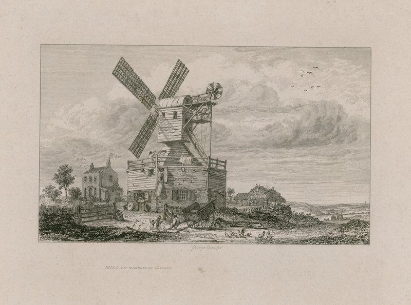 Mühle auf Wimbledon Common von George Cooke