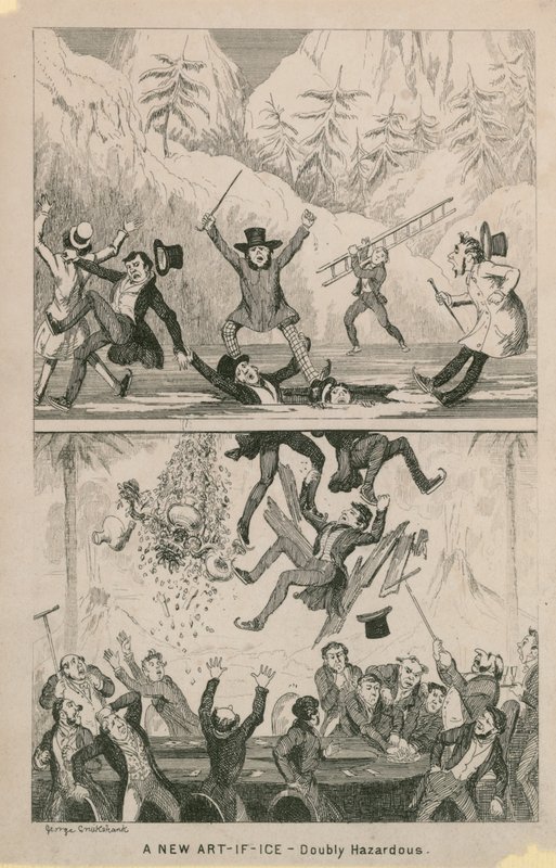 Eine neue Kunst-If-Ice - doppelt gefährlich von George Cruikshank
