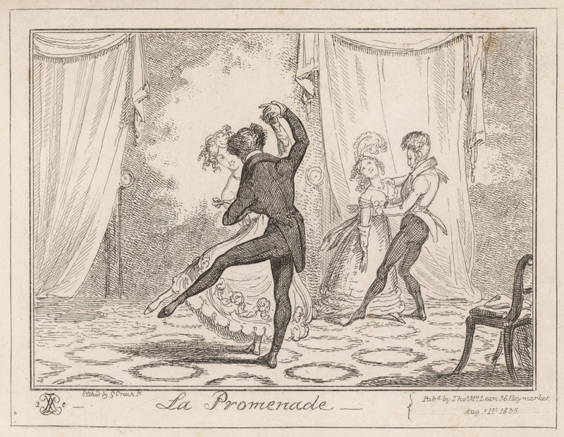 Der Spaziergang von George Cruikshank