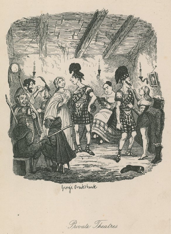 Private Theater von George Cruikshank