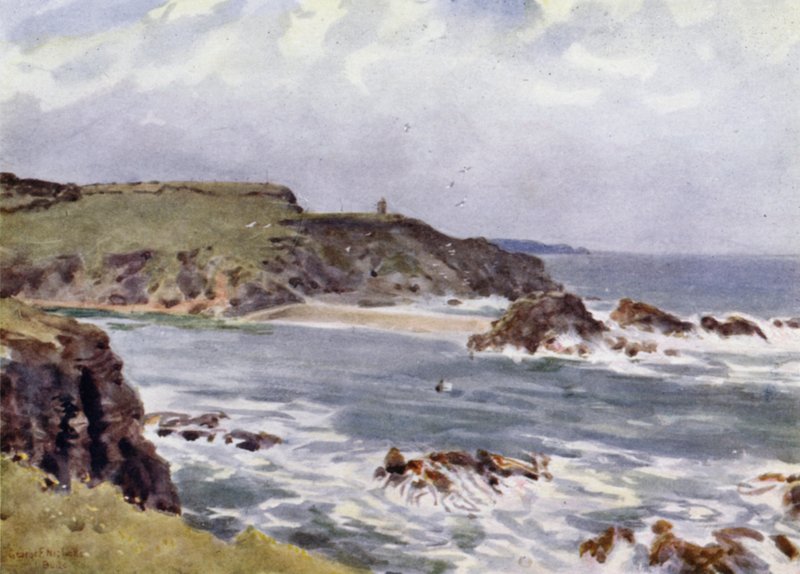 Bude, einlaufende Flut von George Franck Nicholls