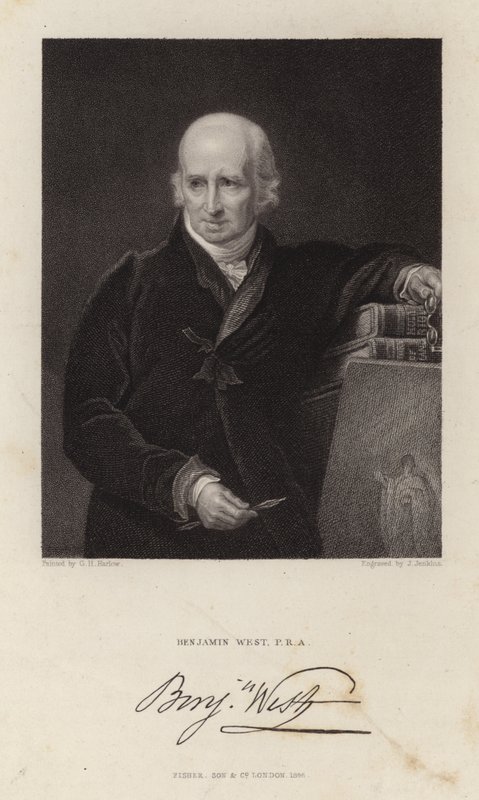 Benjamin West, anglo-amerikanischer Maler von George Henry Harlow
