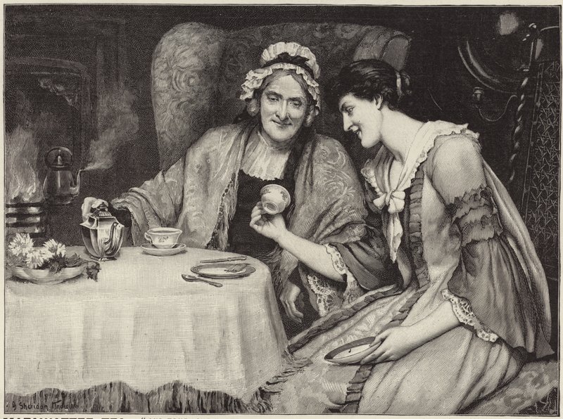Werbung für Mazawattee-Tee von George Sheridan Knowles