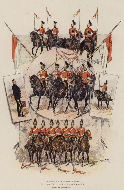 Beim Militärturnier von Georges Bertin Scott