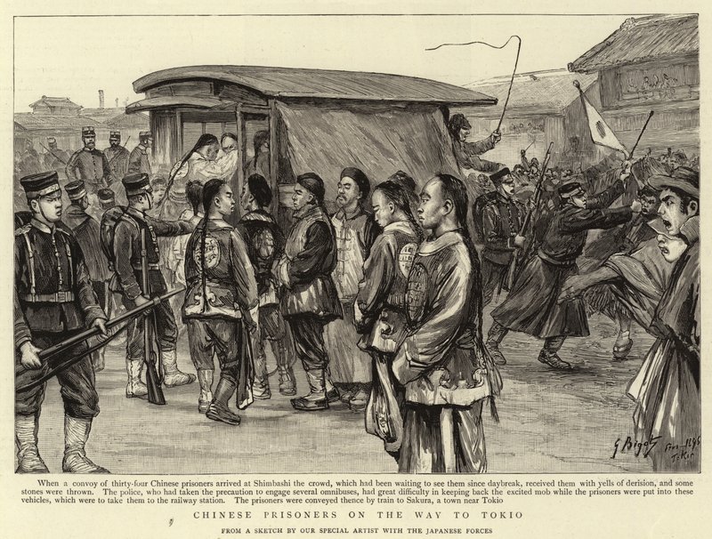 Chinesische Gefangene auf dem Weg nach Tokio von Georges Ferdinand Bigot