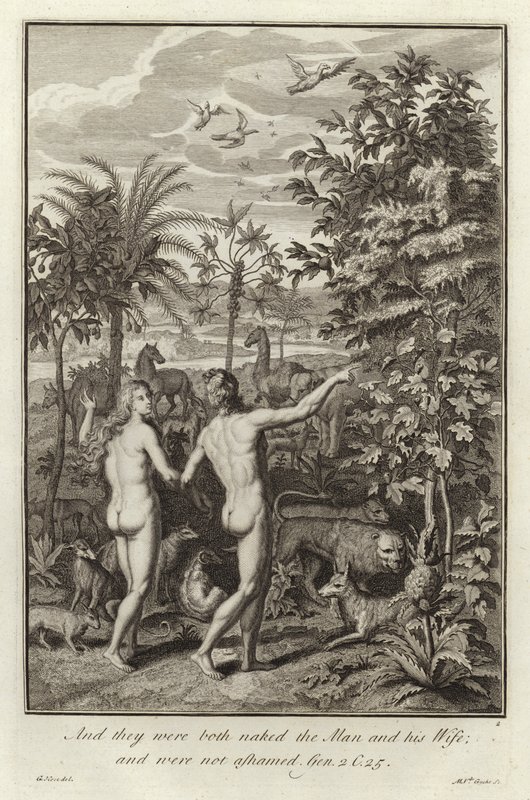 Adam und Eva von Gerard Hoet