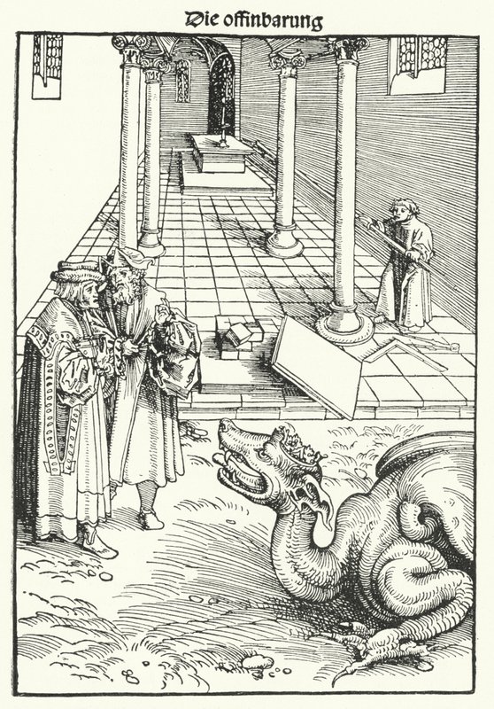 Seite aus der ersten Ausgabe von Luthers Neuem Testament, veröffentlicht in Wittenberg im September 1522 von German School