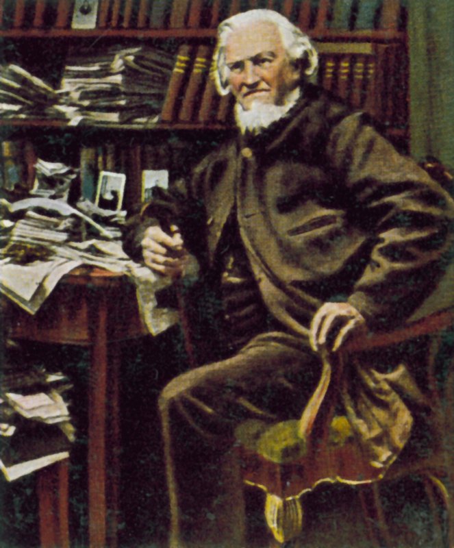 Hoffmann von Fallersleben, deutscher Dichter von German Photographer