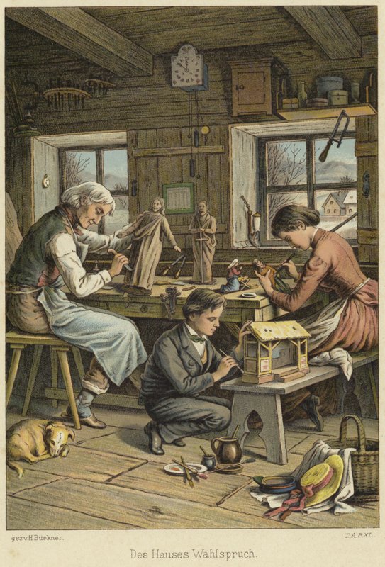 Werkstatt eines Handwerkers von German School