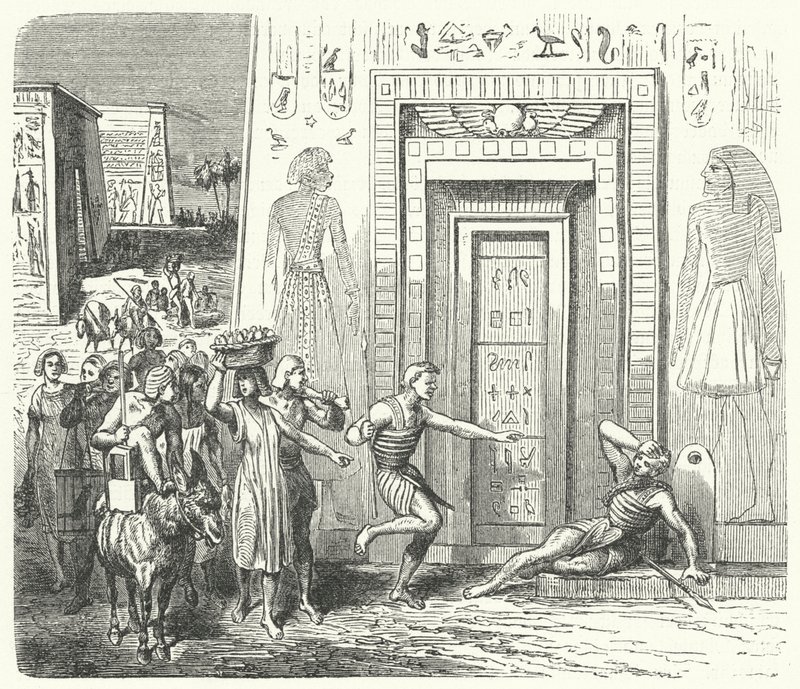 Ein seltsames Erwachen (Gravur) von German School