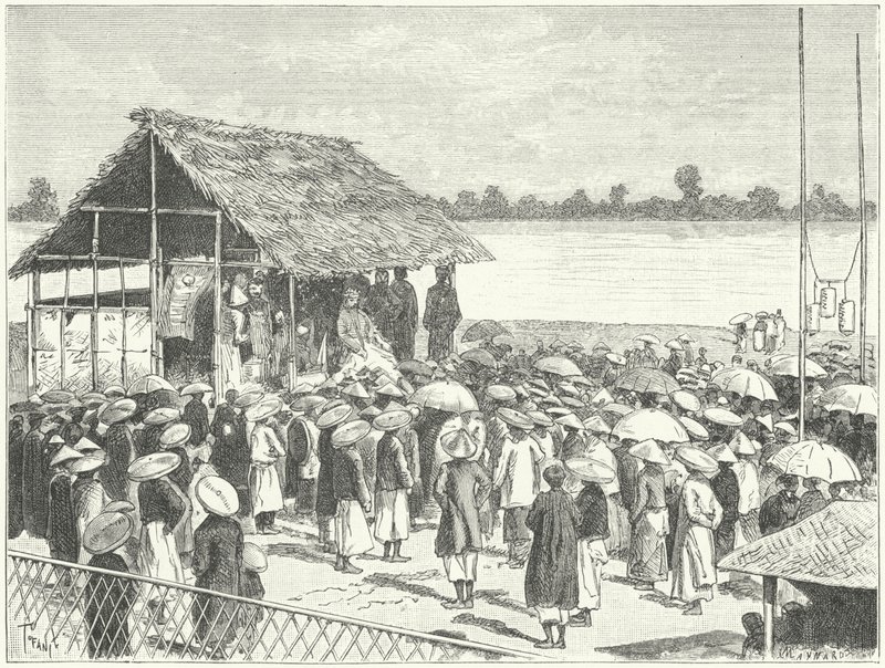 Ein Theater in Annam (Stich) von German School