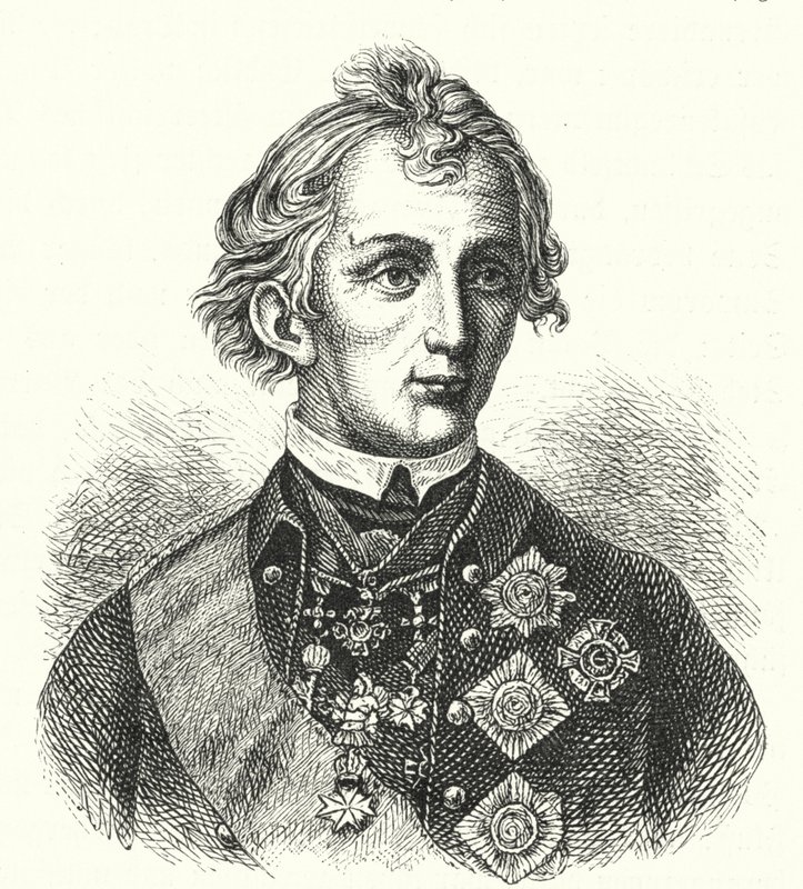 Alexander Suworow, russischer General von German School