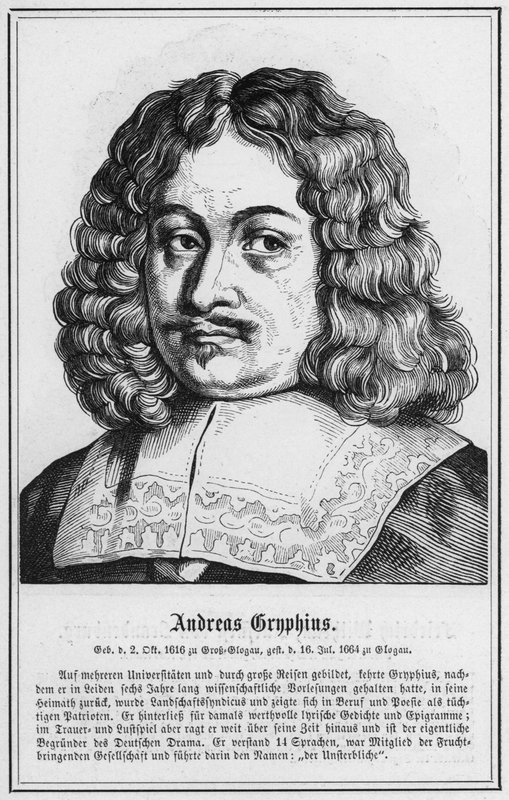 Andreas Gryphius (Gravur) von German School