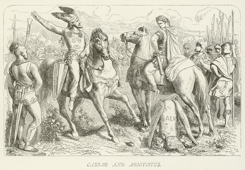 Caesar und Ariovistus von German School