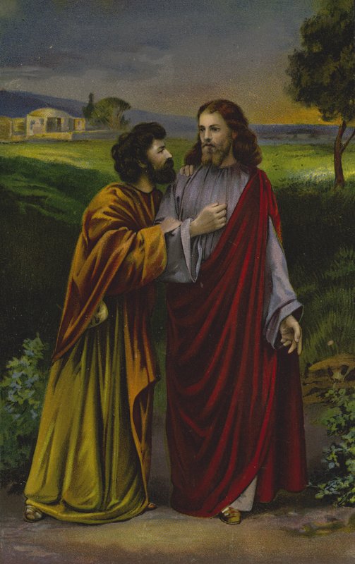 Christus und Judas Iskariot von German School