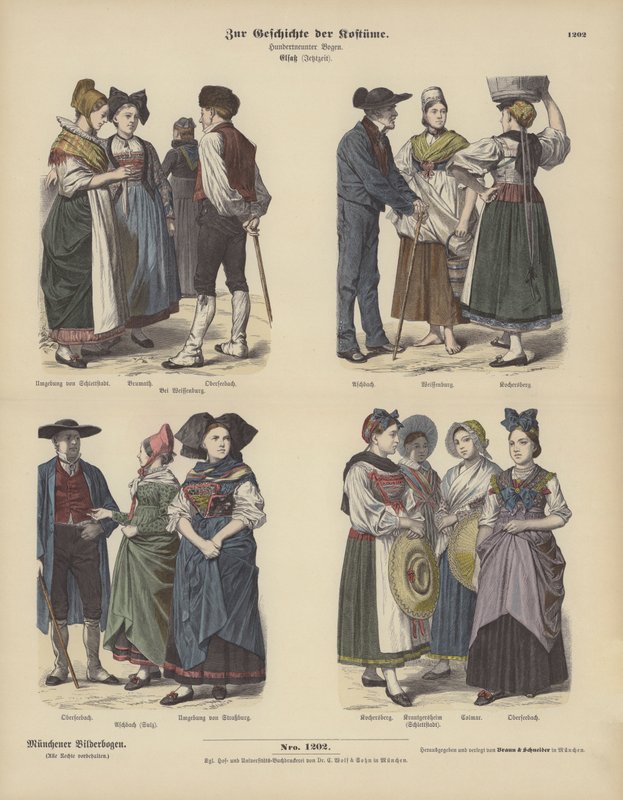 Kostüme aus dem Elsass von German School