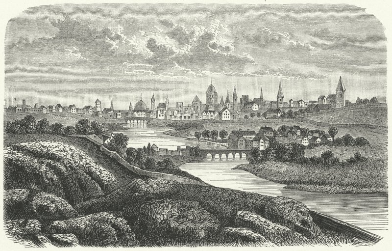 Dublin im 17. Jahrhundert von German School