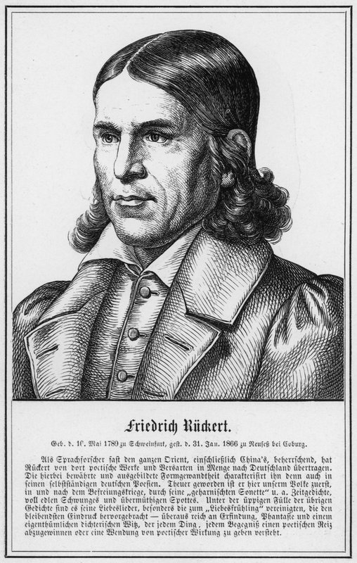 Friedrich Rückert von German School