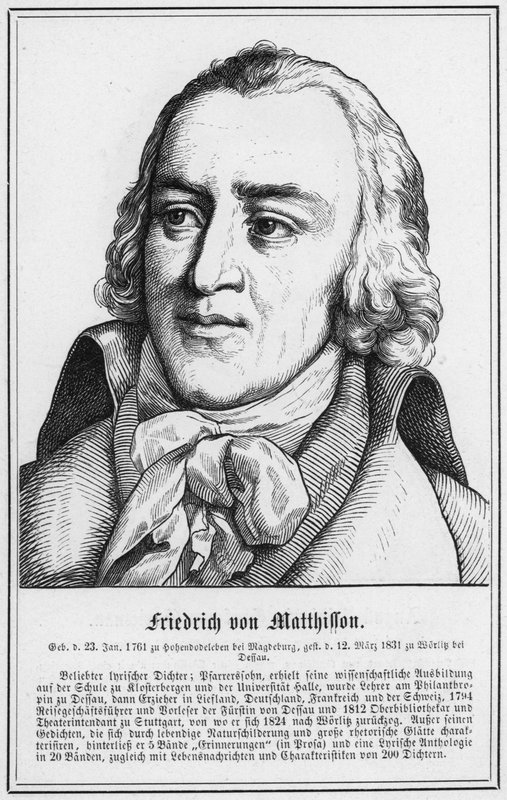 Friedrich von Matthisson (Stich) von German School