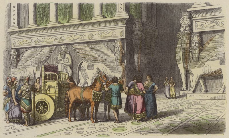 Tor zu einem assyrischen Palast von German School