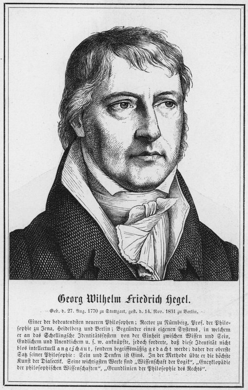 Georg Wilhelm Friedrich Hegel (Stich) von German School