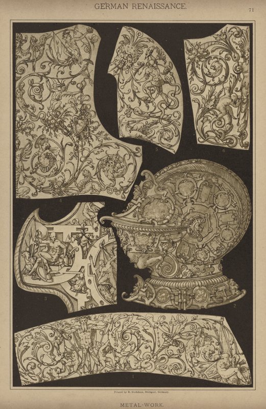 Deutsche Renaissance, Metallarbeiten von German School